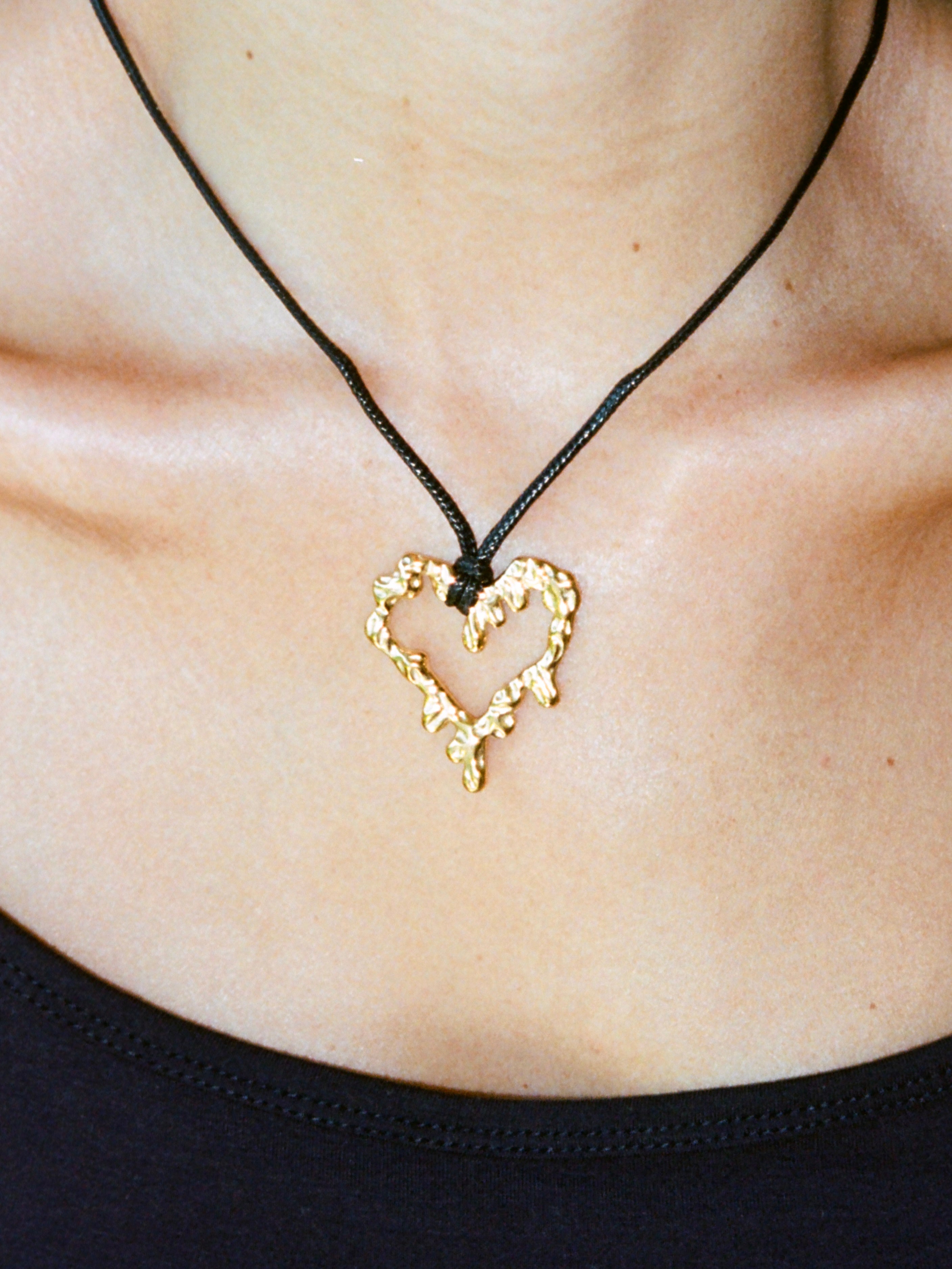 Vera Hjerte Halskæde 18k Guldbelagt