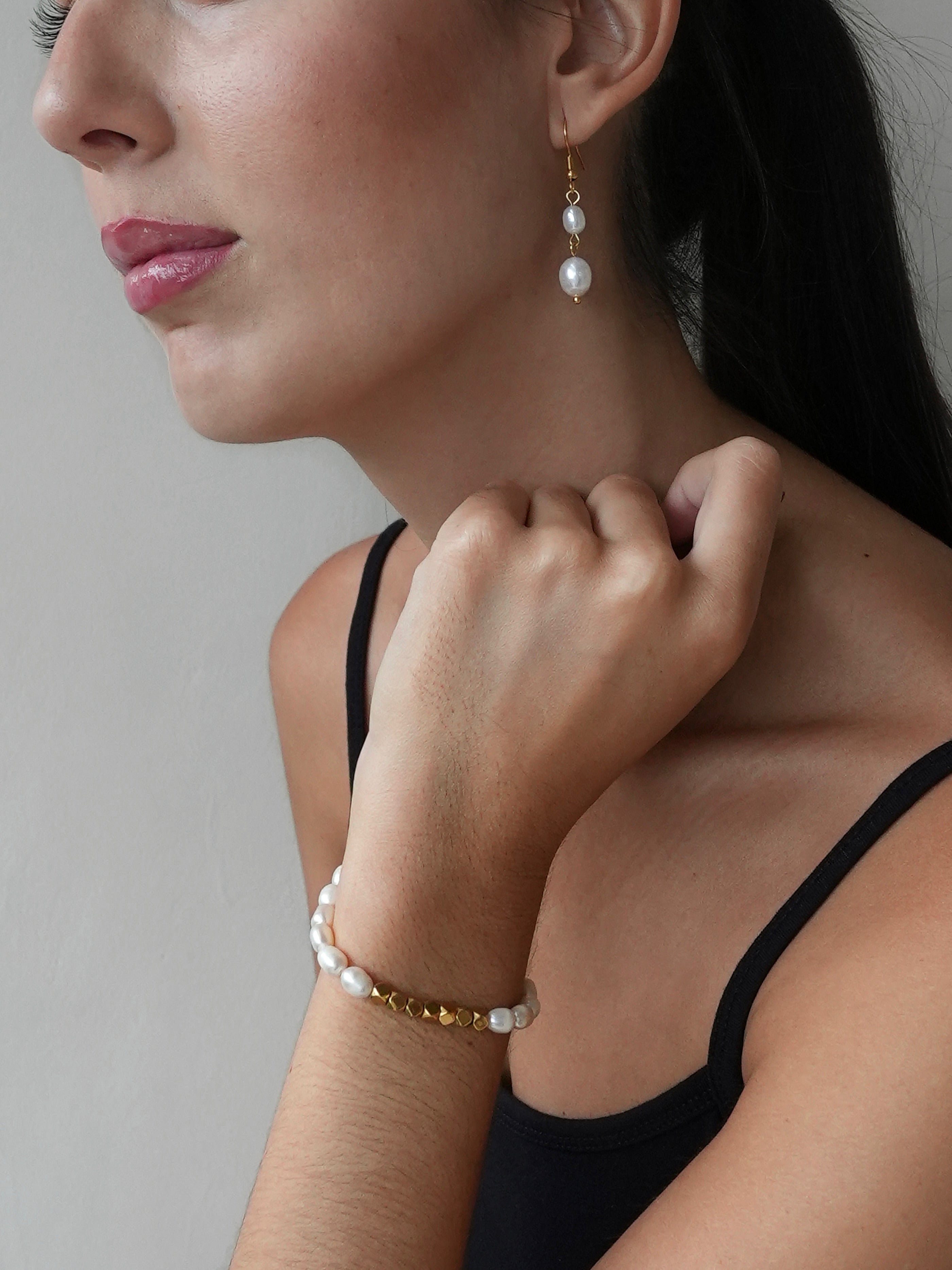 Mera Perlearmbånd 18k Guldbelagt