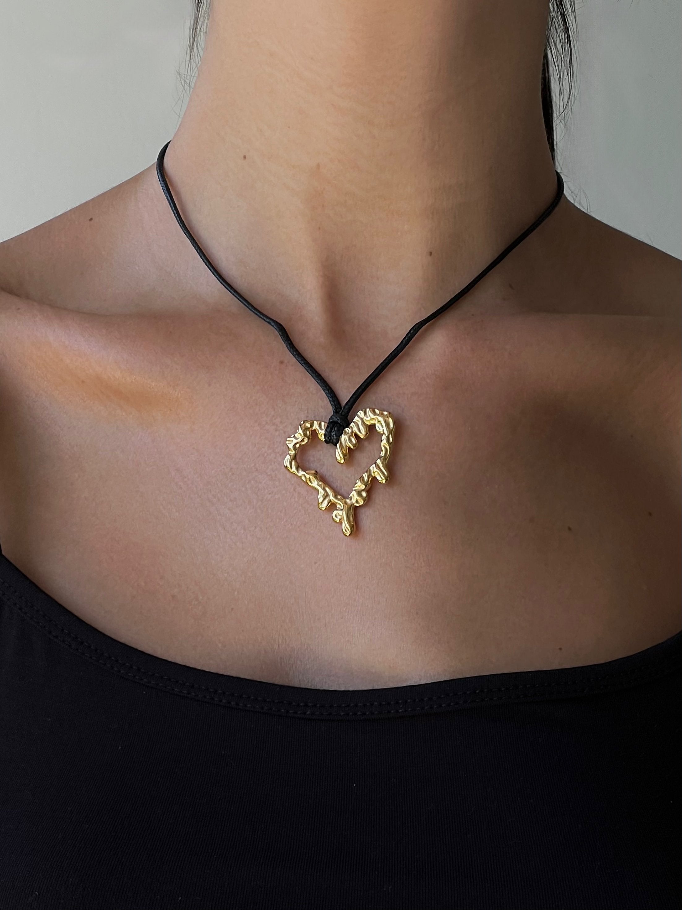 Vera Hjerte Halskæde 18k Guldbelagt