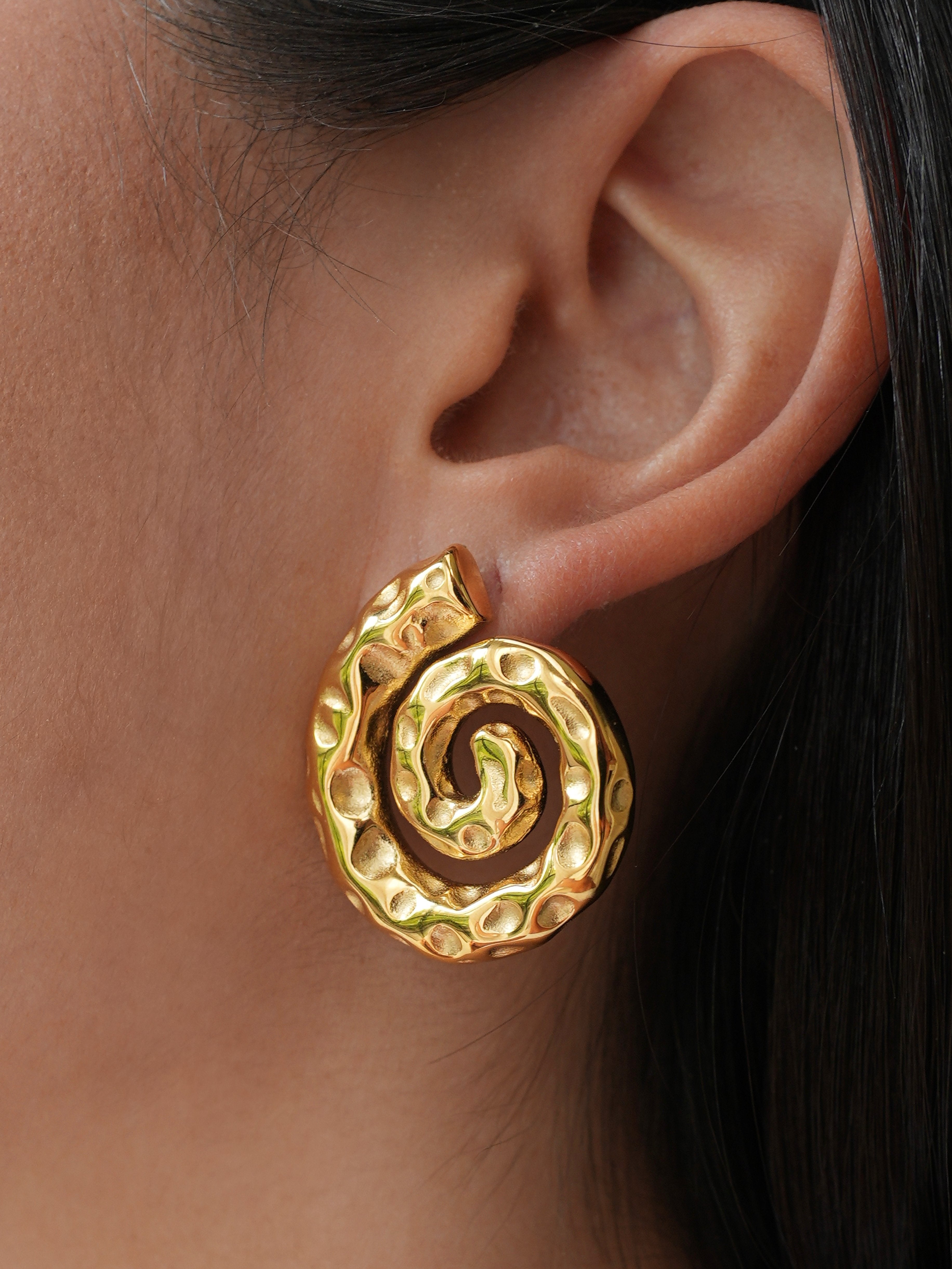 Cielle Hamret Øreringe 18k Guldbelagt