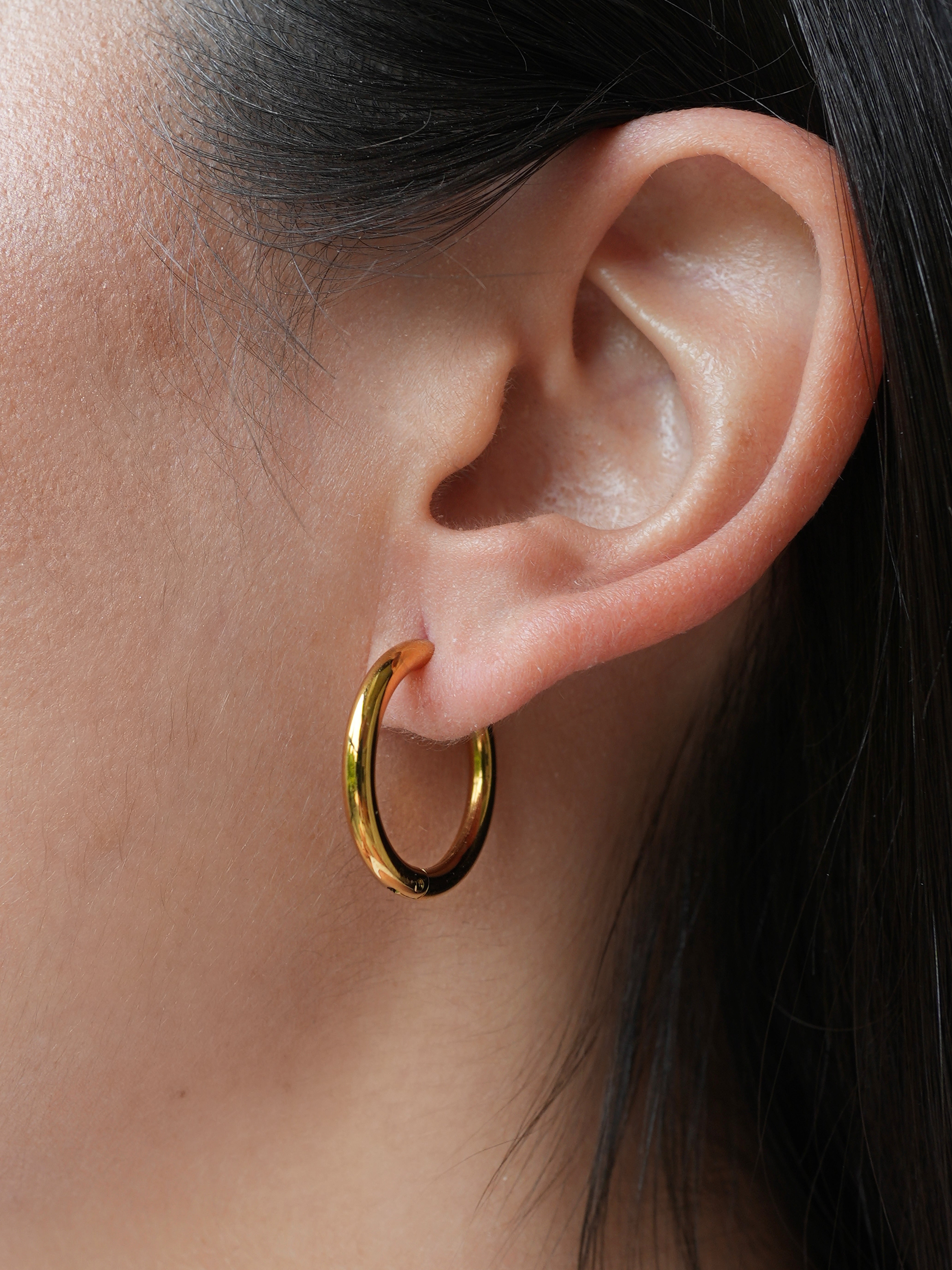 Amara Hoops Øreringe 18K Guldbelagt 20mm