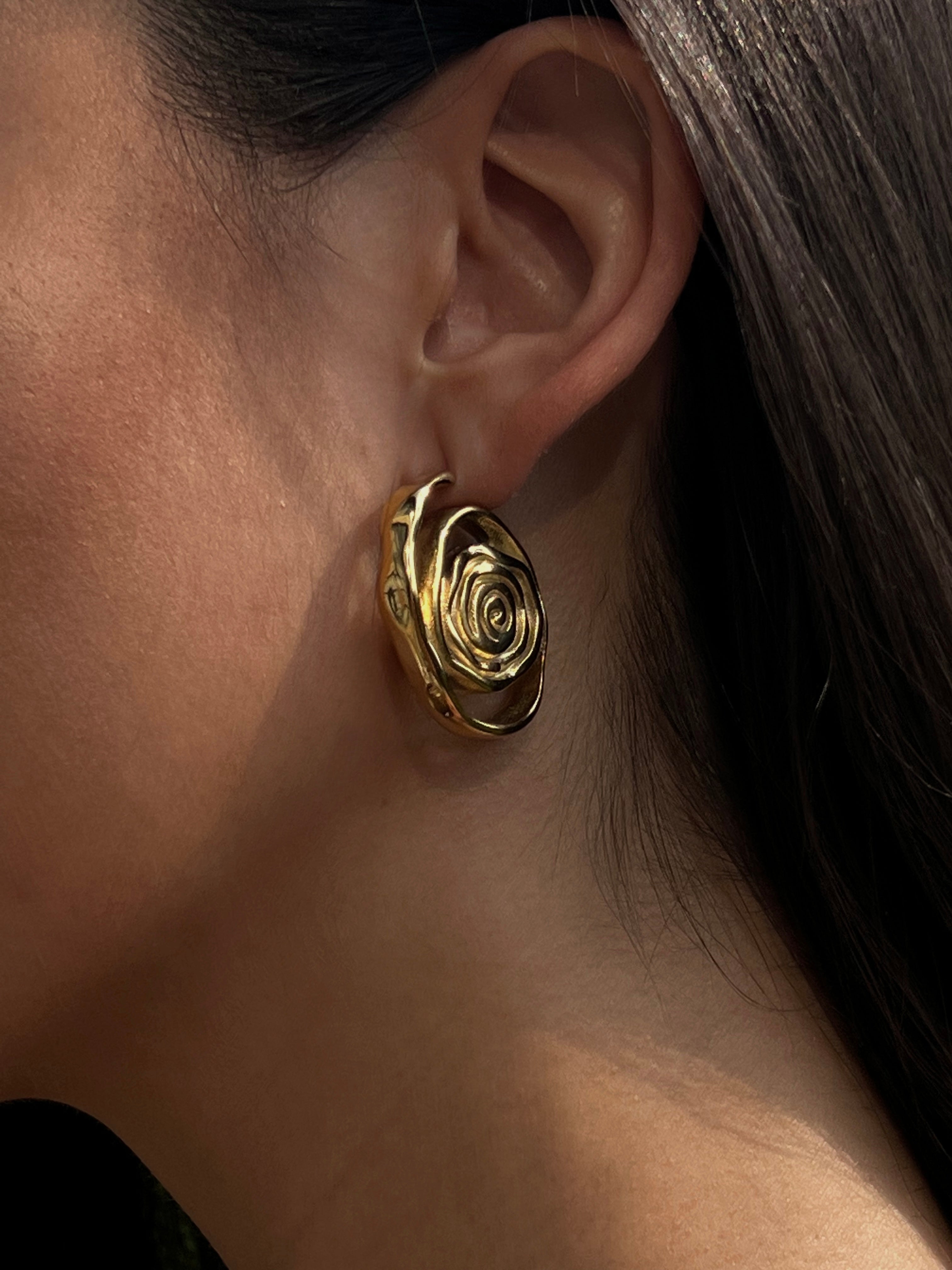 Dara Øreringe 18k Guldbelagt