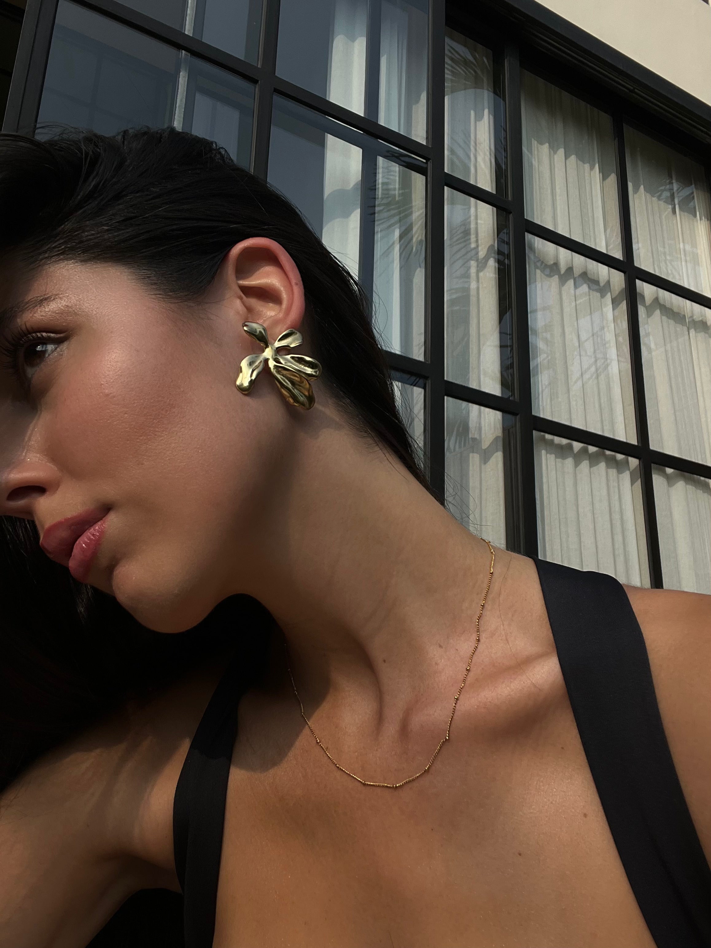 Floraya Blomster Ørering 18k Guldbelagt