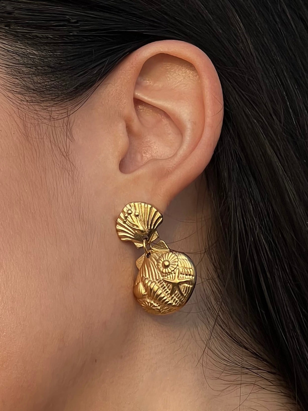 Evelara Øreringe 18k Guldbelagt