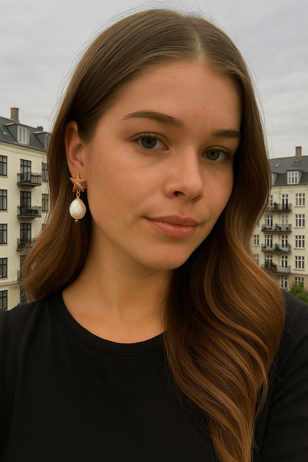 Coriel Perleøreringe 18k Guldbelagt