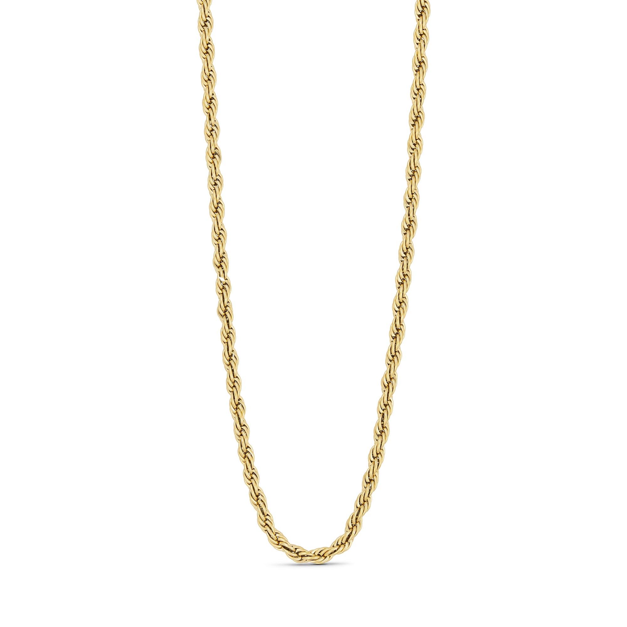 Vira Rope Halskæde 18k Guldbelagt 3mm