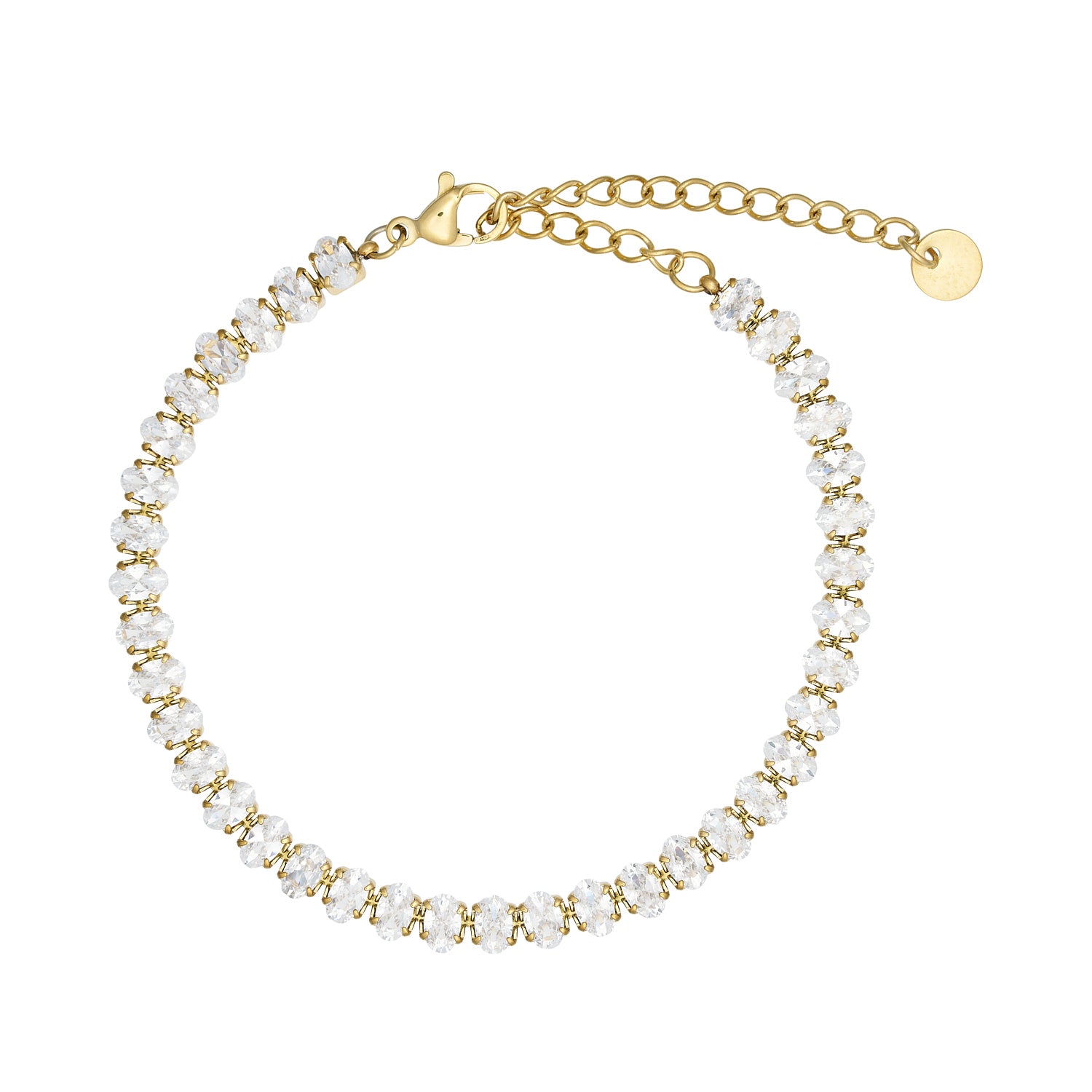 Nova Tennisarmbånd 18k Guldbelagt