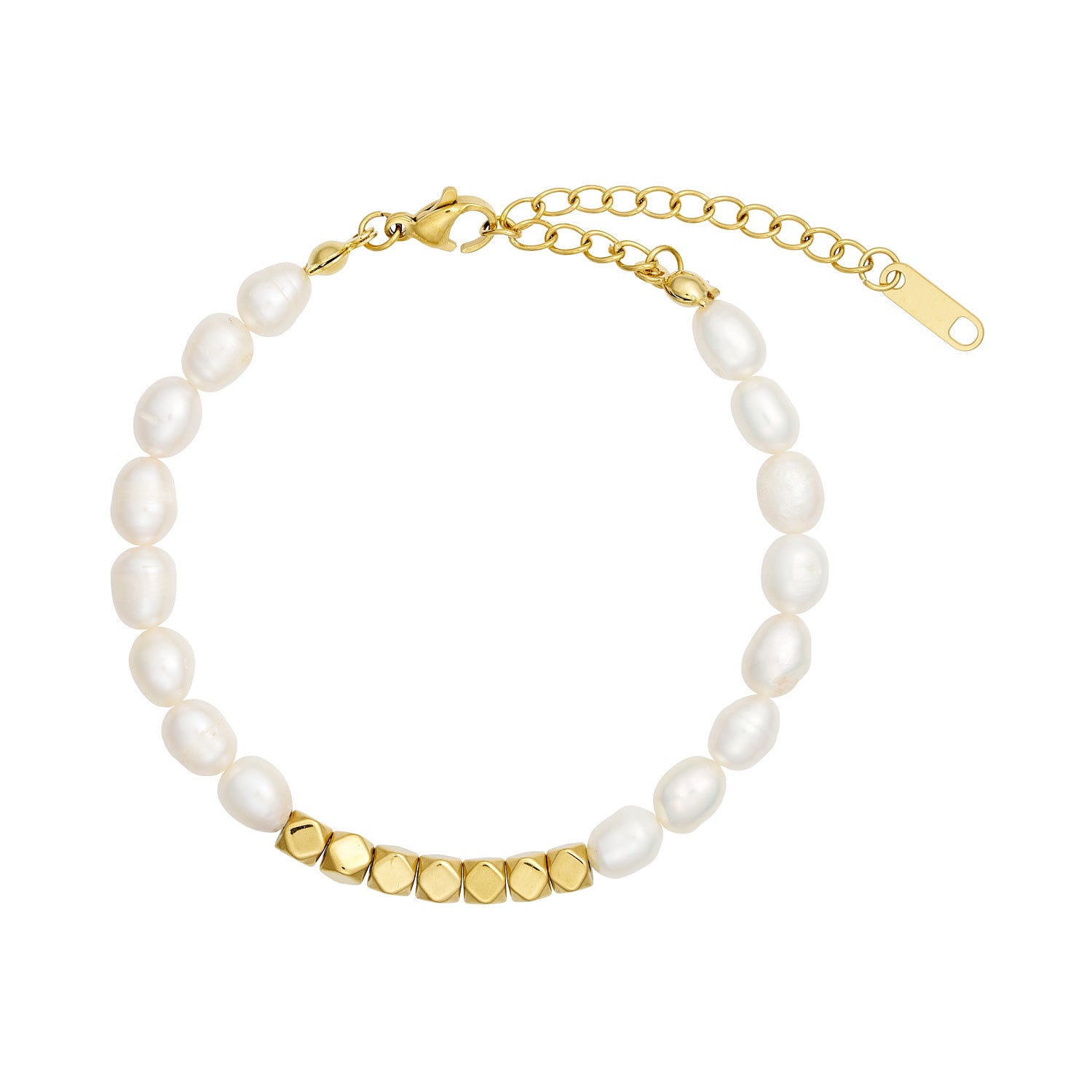 Mera Perlearmbånd 18k Guldbelagt