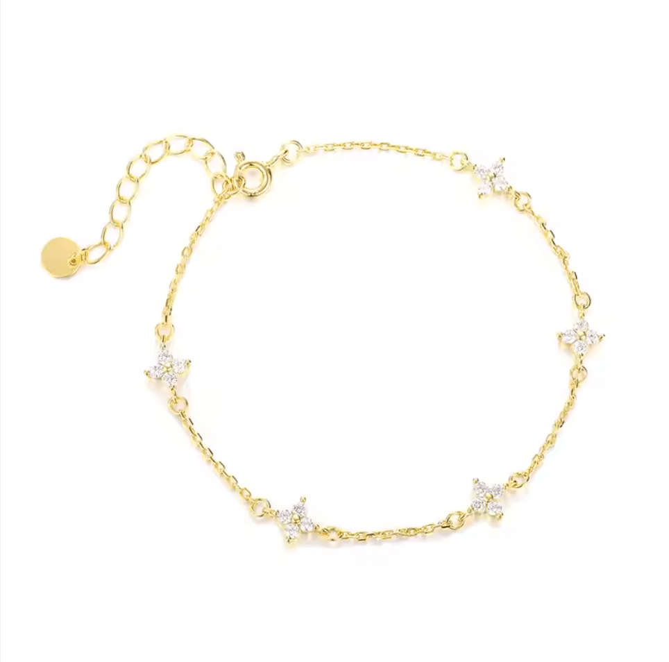 Sterling sølv diamand bracelet
