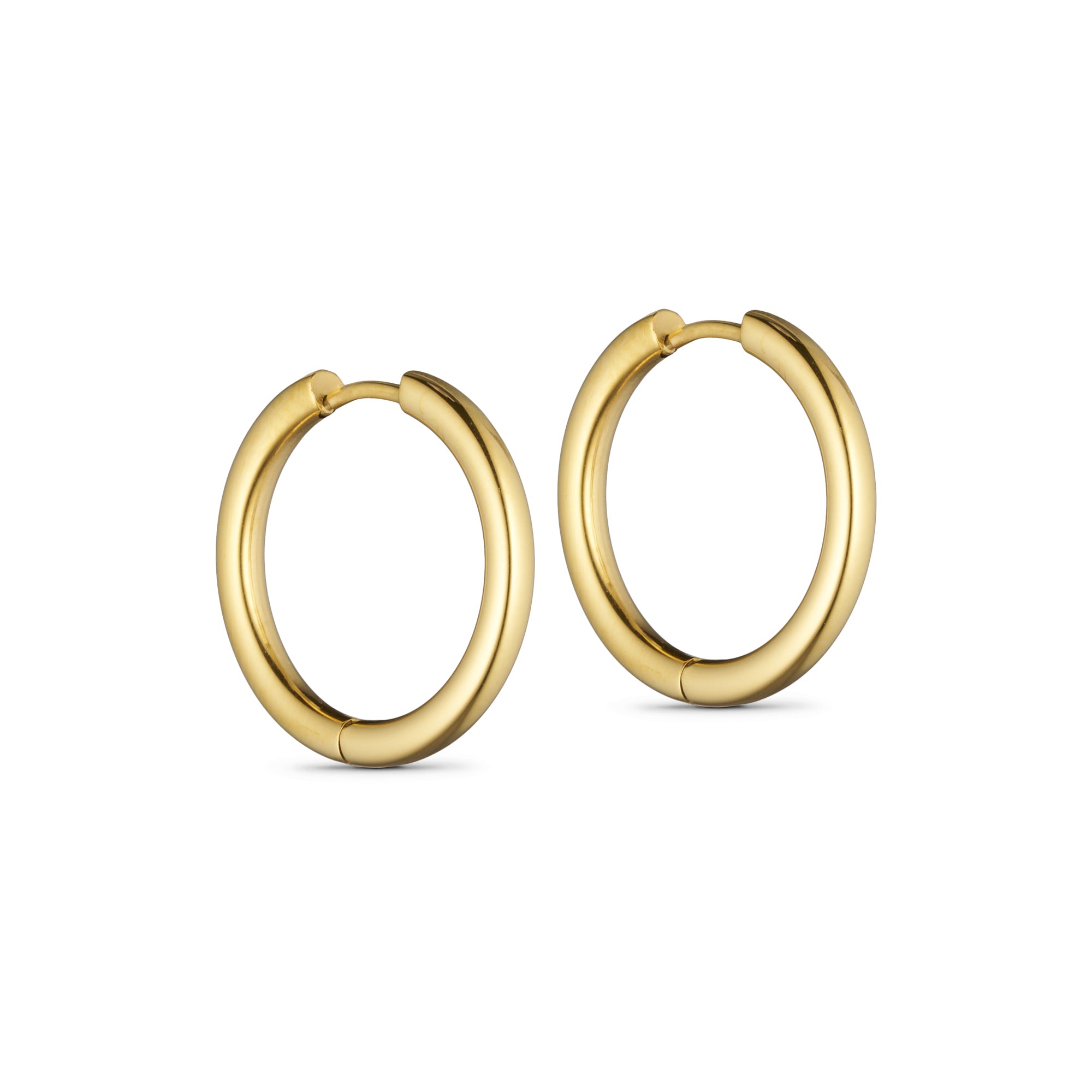 runde guld hoops