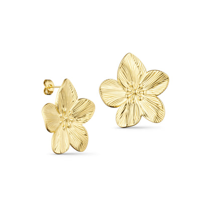 Luna Blomster Øreringe 18K Guldbelagt